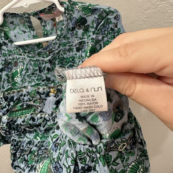 NWT Bela & Nuni Boho Blossom Romper - Picture 8 of 9